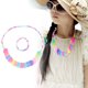 thumbnail image 3 of Conjunto de collar y pulsera de flores de color caramelo para niñas (oblea), 3 of 7