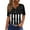 Black-8, variant on Cavosen Womens V Neck Shirt Short Sleeve Stars Stripes Patriotic Tee 250 Years Red White and Blue Graphic Shirt Summer Loose Tops