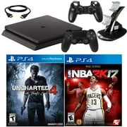 PlayStation 4 Slim 500GB Uncharted 4 Console with NBA 2K17 & Accessories