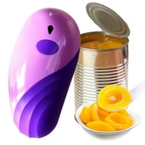 Electric Can Opener | No Sharp Edges | Compact Kitchen Gadget | Easy Open for Metal Cans | Ergonomic Design | Portable | Fits Round & Oval | 1 Pack | 6in x 3in