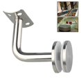 thumbnail image 3 of Ruibeauty Silver Stair Handrail Bracket Bannister Wall Support Hand Rail Balustrade Strong, 3 of 5