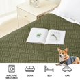 thumbnail image 3 of Smiry Waterproof Dog Couch Covers, Washable Dog Blankets For Sofa & Bed, Reversible Furniture Protector For Pets (40x80 Inch, Green/Navy), 3 of 7