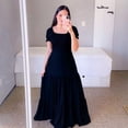 thumbnail image 7 of Woman Long Dresses for Flower Suspender Female Summer Party short Elegant Casual Boho Holiday Dress Girl Off Shoulder Lady Print, 7 of 7