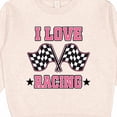 thumbnail image 3 of Inktastic I Love Racing Rally Flags Girls Toddler Sweatshirt, 3 of 4