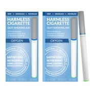 Harmless Cigarette,Oxygen,Nicorette Alternative & Quit Smoking Aid,2pk
