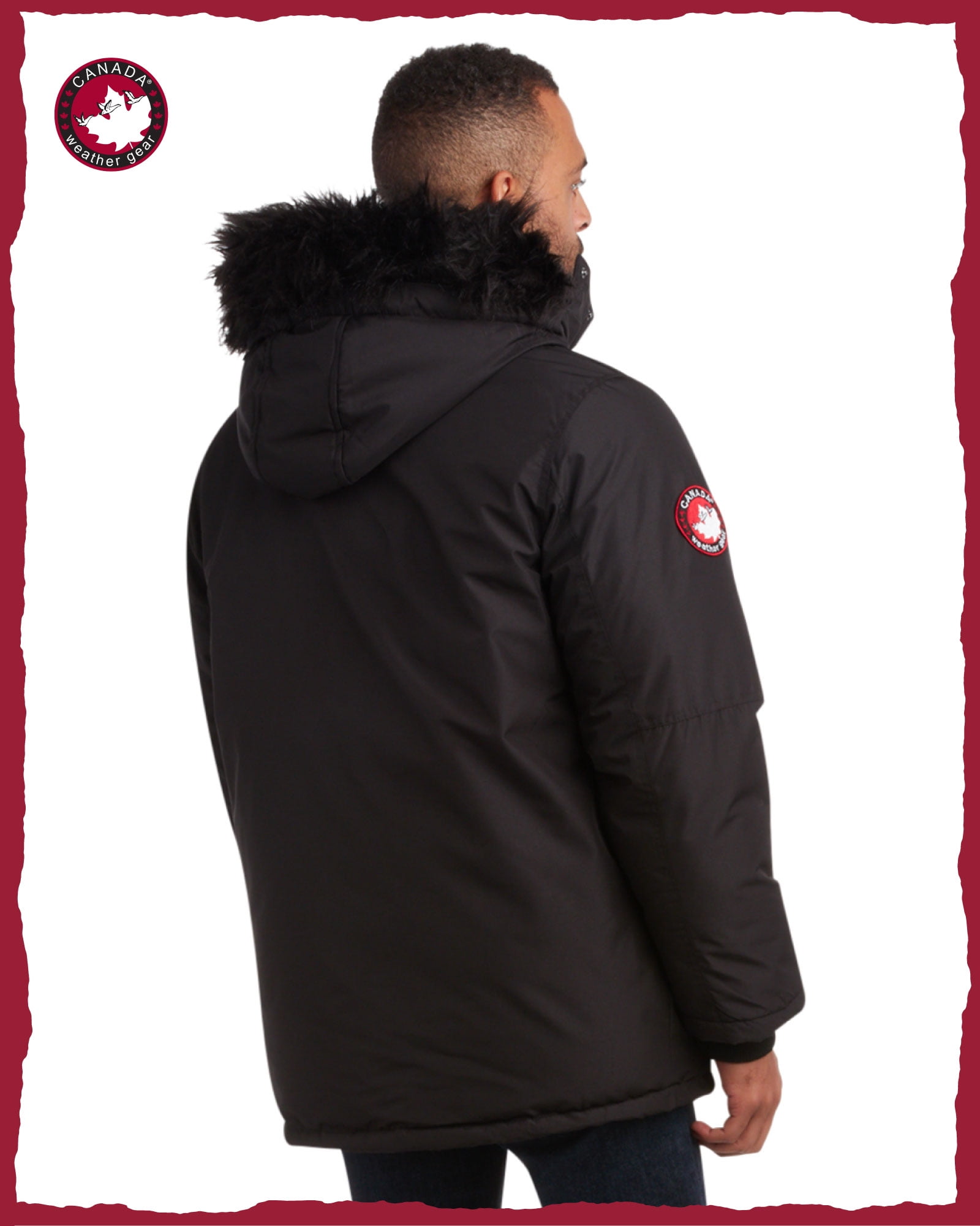 CANADA WEATHER GEAR Men's Parka Jacket - Heavyweight Ripstop Therma Foil Puffer Coat (M-5X)