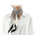 thumbnail image 3 of Unique Bargains 1 Pc Scarf Headband Stripes Neck Scarf for Women White, 3 of 5