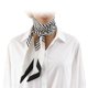 thumbnail image 3 of Ofertas Únicas 1 Pc Diadema de Bufanda Rayas Bufanda de Cuello para Mujeres Blanca, 3 of 5