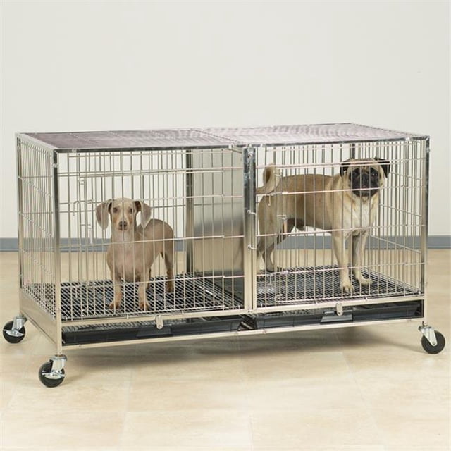 Cage Modulaire PS avec Plateau en Plastique Acier Inoxydable S