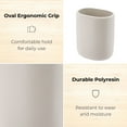 thumbnail image 2 of Evideco French Home Goods Solid Print Oval Tumbler Toothbrush Holders, 2 of 9