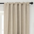 thumbnail image 3 of Half Price Drapes Nomad Tan Faux Linen Room Darkening Curtain (1 Panel), Nomad Tan, 50W X 96L, 3 of 12