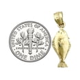 thumbnail image 3 of 14K Gold Sole Fish Charm, 3 of 5