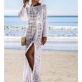 thumbnail image 1 of Túnica De ganchillo 2022, vestido De playa, ropa playera De verano para mujer, ropa De playa Sexy ahuecada, traje De baño De punto, bata De playa # q716WHITE, 1 of 1