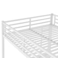 thumbnail image 3 of URTR Queen over Queen Metal Bunk Bed, Space-Saving Heavy Duty Frame with Noise Reduction, Side Ladders, Under-Bed Storage, No Box Spring Needed, White, 3 of 8
