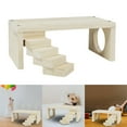 thumbnail image 4 of TISHITA Wooden Hamster Platform Cage Climbing Ladder Parrot Playground Toys Guinea Climb, 4 of 8