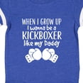 thumbnail image 4 of Inktastic Kickboxing Future Kickboxer Like Daddy Boys or Girls Baby Bodysuit, 4 of 5