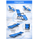 thumbnail image 2 of Silla Plegable CJR Tipo Camastro Reclinable Azul, 2 of 8