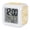 Mustard Gold Amber Honey Yellow, variant on Black Leaves Digital Alarm Clock for Bedrooms,Smart LED Alarm Clock with 7 Color Changing Night Light,Summer Botanical Modern Zen Vintage Minimalist Silent Wake Up Clocks for Sleep Study 3.2"x3.2"