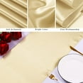 thumbnail image 2 of Wehilion 5 Pack Satin Table Runner 12 x 108 Inch Long Bright Silk Table Runner Smooth Fabric Table Decor Dinner Party Table Runner for Wedding Banquet Party Decoration, Champagne, 2 of 5