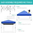thumbnail image 5 of M optimized 10x10 ft Canopy Tent, Portable Outdoor Pop Up Commercial Canopy Tent with Wheeled Bag, Height Adjustable Straight Legs, Waterproof and UV Protection, 5 of 7