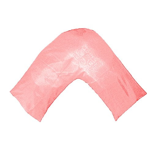 TAOSON New Silky Soft Satin V Shaped/Tri/Boomerang Standard Pillow Case