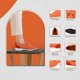 thumbnail image 2 of LIBERTYZENO Mens Classic Formal Shoes Slip On Loafers, Orange, 2 of 8