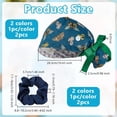 thumbnail image 2 of Pack de 2 gorros quirúrgicos ajustables y transpirables para enfermería, profesionales sanitarios y salones de belleza., 2 of 9
