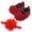 Red, variant on 2PCS Baby Girls Princess Shoes with Hair Band, Infant Non-Slip Soft Sole Cute Shoes