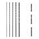 thumbnail image 3 of GOOHOCHY Juego de 5 brocas de acero de alta resistencia con eje recto recubierto de titanio, con baja resistencia al corte para metal, madera y plástico., 3 of 8