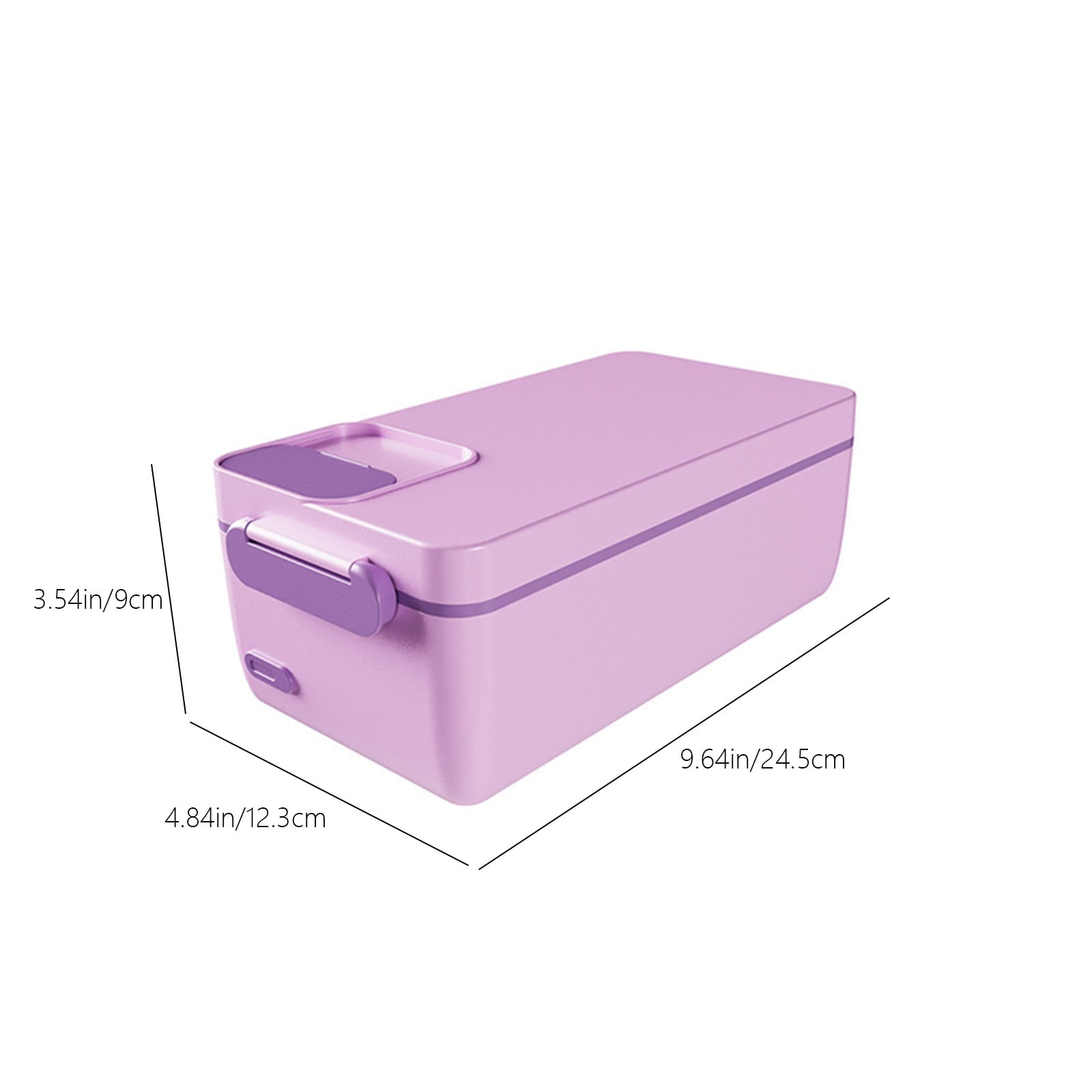 CasaChic 40W Cordless Rechargeable Heated Lunch Box - Stainless Steel Detachable Inner Container, 1L Capacity - Fast Heating, No Water Injection & Leakproof for Outdoor Camping & Office