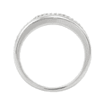 thumbnail image 3 of Women's Welry 1/4 cttw Diamond Double Band Ring in Sterling Silver, Size 9, 3 of 4