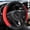 Red, variant on Sparkly Rhinestone Car Steering Wheel Cover for Women, 15 Inch Soft Leather Steering Wheel Protector with Crystal Diamonds, Non-Slip Elastic Grip for Most Cars Blue
