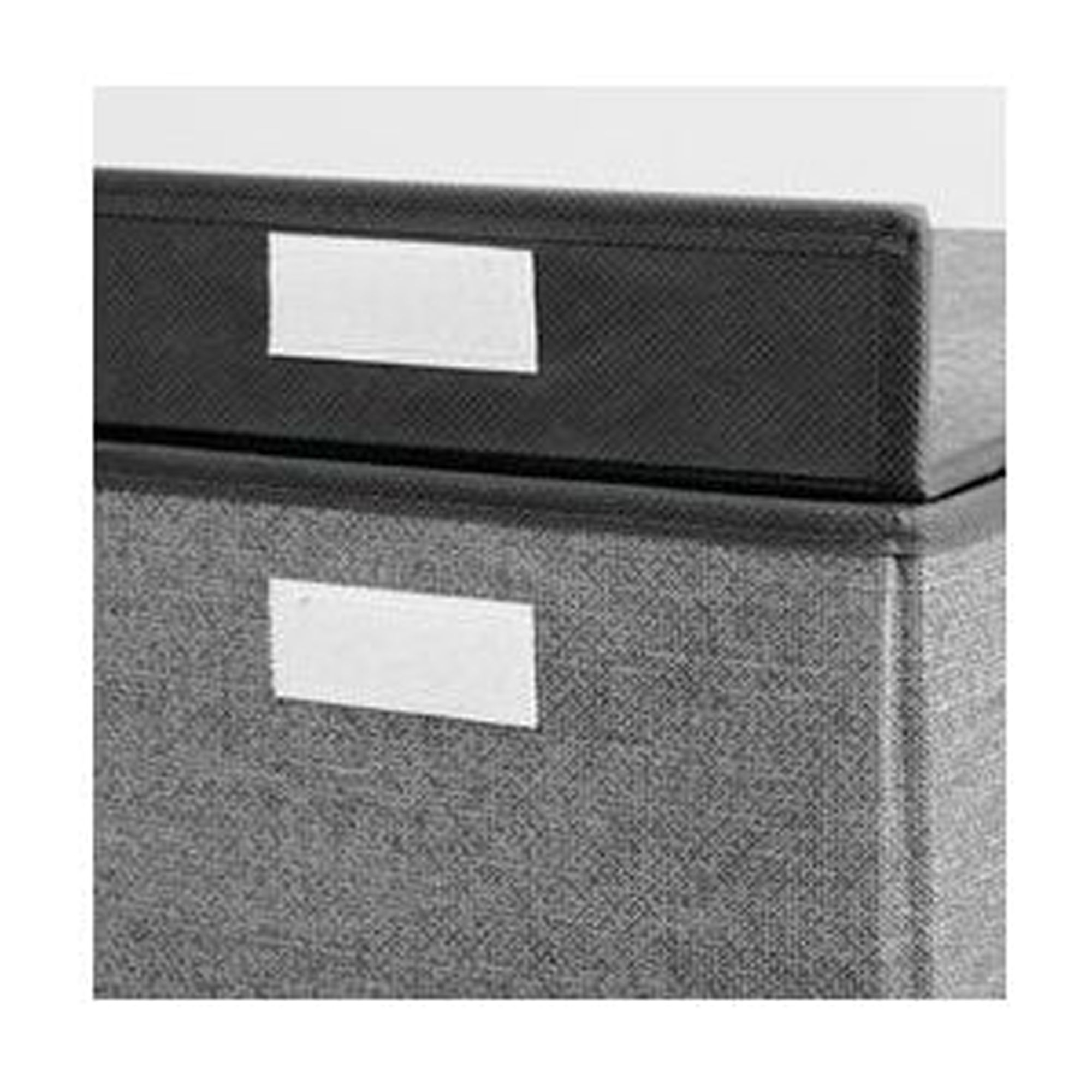 mDesign Large Laundry Hamper Basket with Hinged Lid and Attached Handles - Portable and Foldable for Compact Storage - Single Hamper Design, Textured Print with Solid Trim - Charcoal/Black