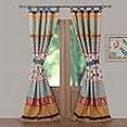 thumbnail image 4 of Global Trends Tori Curtain Tab Top Window Panels, Set of Two, 84" Long x 42" Wide, Tango, 4 of 11