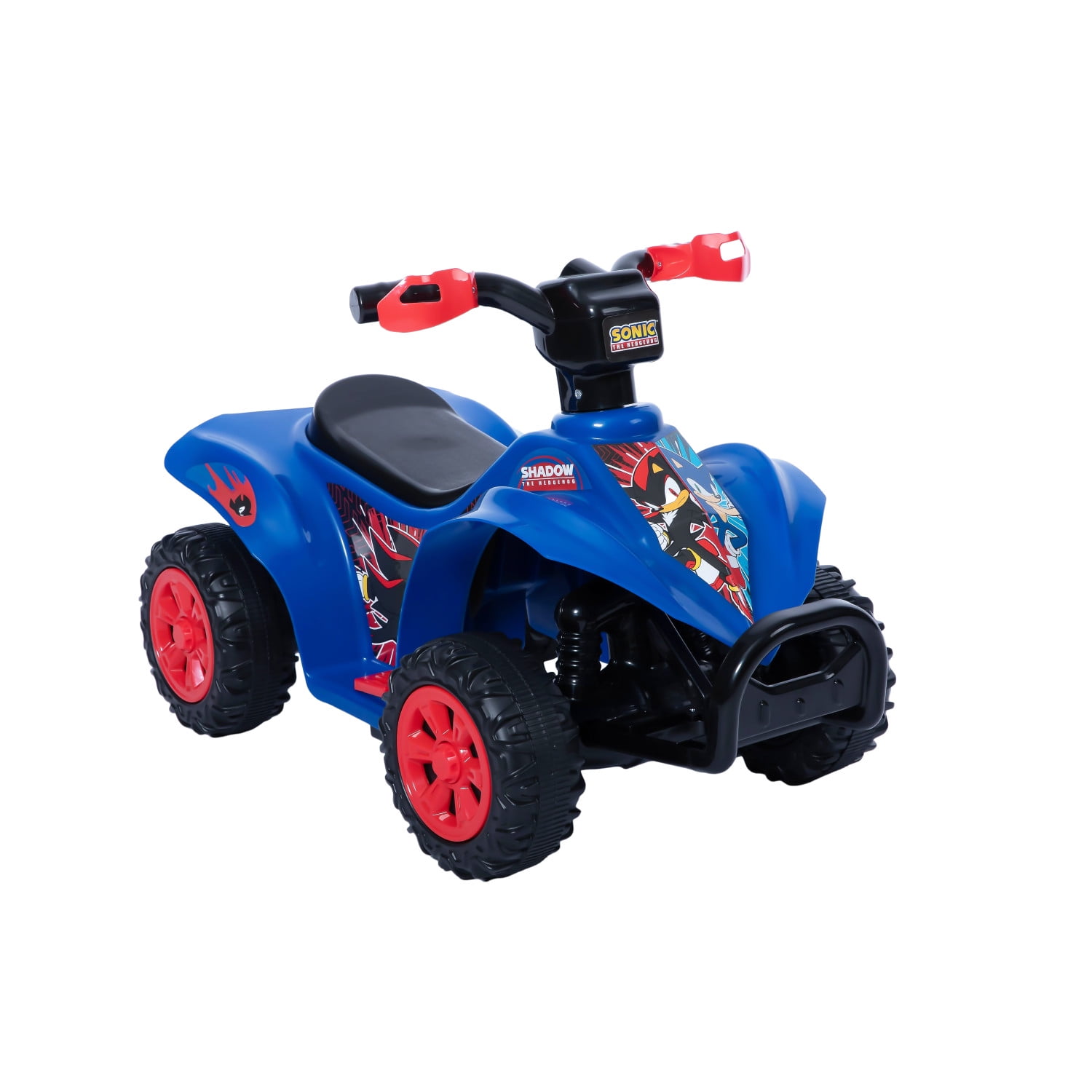 Sonic ATV Quad, 6V Battery Powered Ride On for Kids Ages 1.5+, Blue