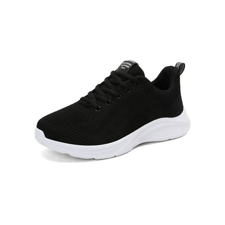 

Lacyhop Womens Sneakers Breathable Running Shoe Comfort Athletic Shoes Workout Lightweight Trainers Mesh Sport Black 7.5