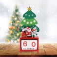 thumbnail image 4 of Wood Block Calendar Christmas Block Design Month Date Display Calendar, 4 of 7