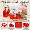 thumbnail image 3 of Cestas de regalo Glenmal de papel kraft rojo, 72 unidades, 25 x 17 x 11 cm, 3 of 7
