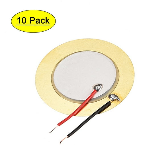 10 Pcs Piezo Discs 35mm Acoustic Pickup Transducer Microphone Trigger Buzzers Drum Guitar