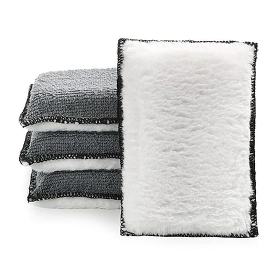 4Pcs Car Scrubber Detailing Pads Suitable for Upholstery Leather Interior Cleaning with High Absorbency and Gentle Touch