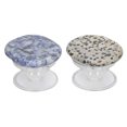 thumbnail image 3 of 2 Pcs Stone Phone Grip Universal Retractable Irregular Semi Precious Stone Cell Phone Holder Stand Grip, 3 of 14