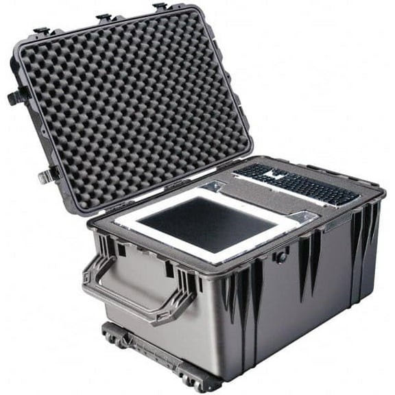 Pelican Products, Inc. 23" Wide x 23" Deep x 19-31/64" High, Clamshell Hard Case Black, Plastic