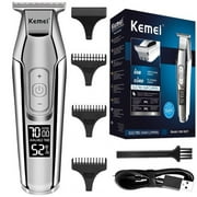 KEMEI Men's LCD Display Bald head Hair Trimmer Electric Haircut Machine, Cordless KM-5027