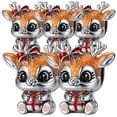 thumbnail image 2 of Charm reno con regalo plata CharmXmasDeer01 5Pzas Plata S925 Chapa Charm Separador Venado Varios/Plata., 2 of 3