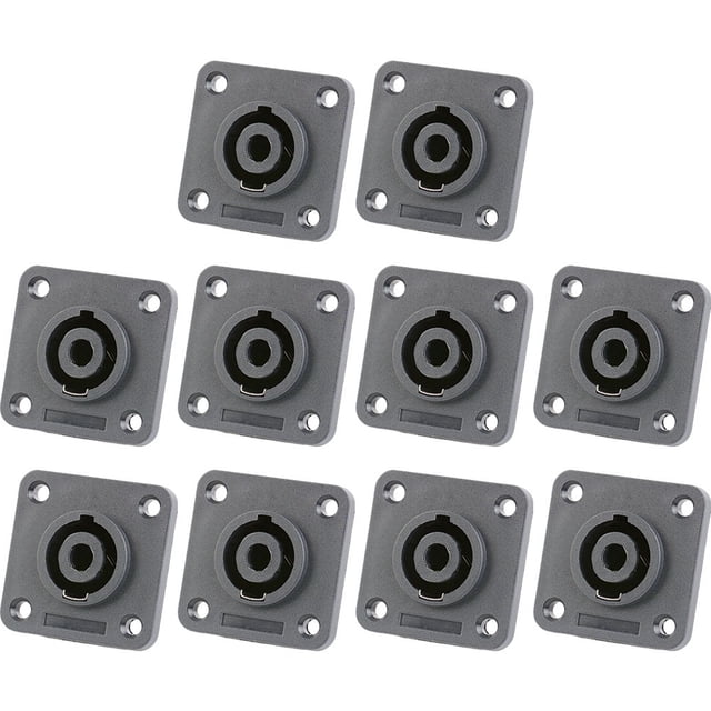 Chendee For 4-Pole Speakon Connector Receptacle Famale Audio Connector 4-Pole Receptacle