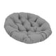 thumbnail image 3 of Cojín de asiento acolchado redondo de 50 cm con forma de huevo para silla colgante, elegante Gris oscuro, 3 of 9