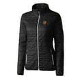 thumbnail image 2 of Women's Cutter & Buck Black Baltimore Orioles Rainier PrimaLoft Eco Full-Zip Puffer Jacket, 2 of 3