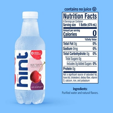 Hint Cherry Flavored Bottled Water - 16 fl oz