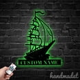 thumbnail image 3 of Handmadetneonsign Sailboat Metal Wall Art Light, Sailboat Metal Sign Wall Decor, House Metal Decor 59526, 3 of 5
