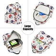 thumbnail image 5 of FORMRS Mini Backpack Purse for Women Travel Daypack Casual Shoulder Bag, Star Spangled Helmets, 5 of 7